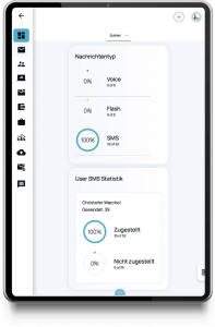 SMS Massenversand auf dem Tablet